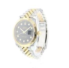 Thumbnail von Rolex Datejust 41 Steel / Gold Jubilee Fluted Black Diamond Dial Like NEW