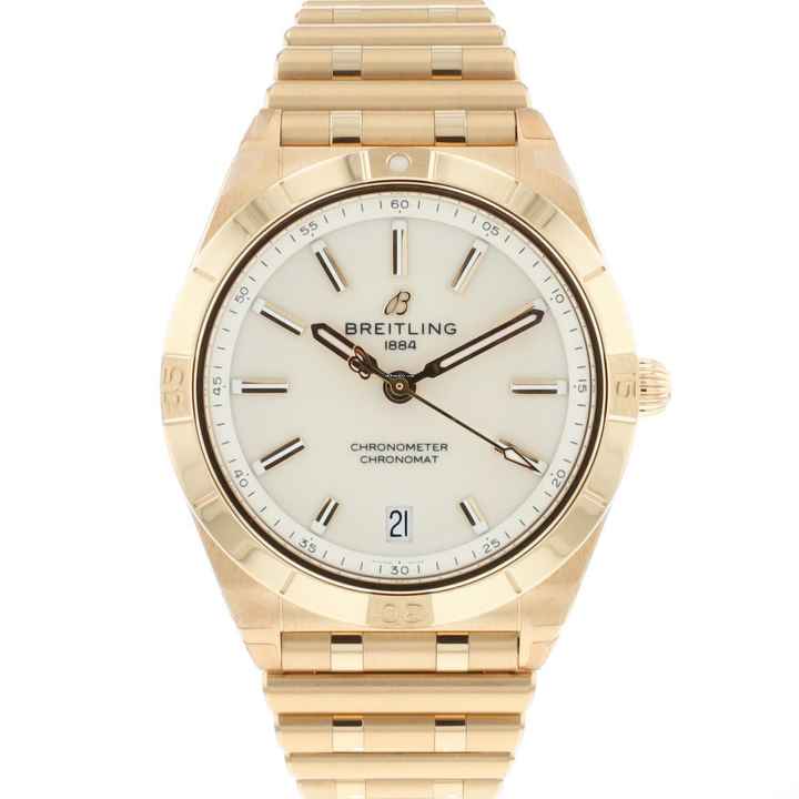  Breitling Chronomat 36 Automatic 36MM Rose Gold Silver Dial NEW IN STICKERS 