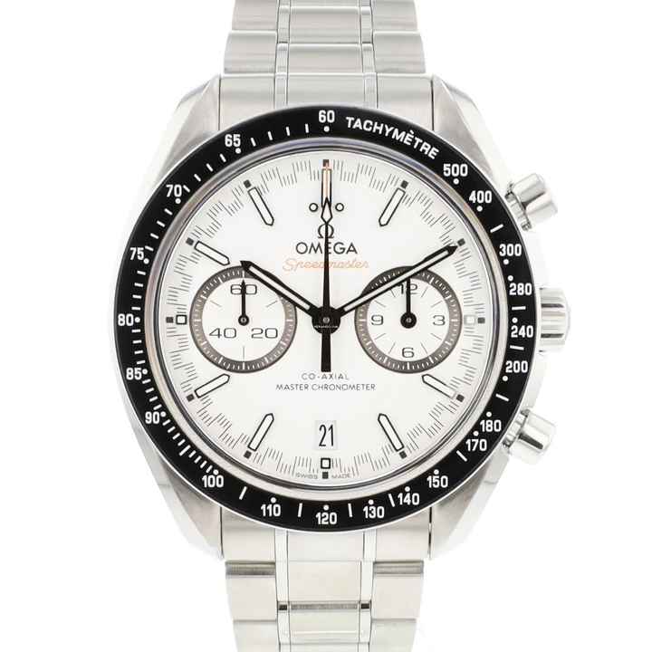  Omega Speedmaster Racing Steel White Dial 
