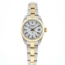 Thumbnail von Rolex Lady-Date 26 Steel Gold Jubilee Fluted White Roman Dial