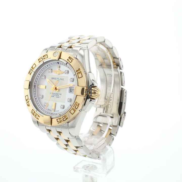 Breitling Galactic 32 Steel Rose Gold MoP Diamond Dial 