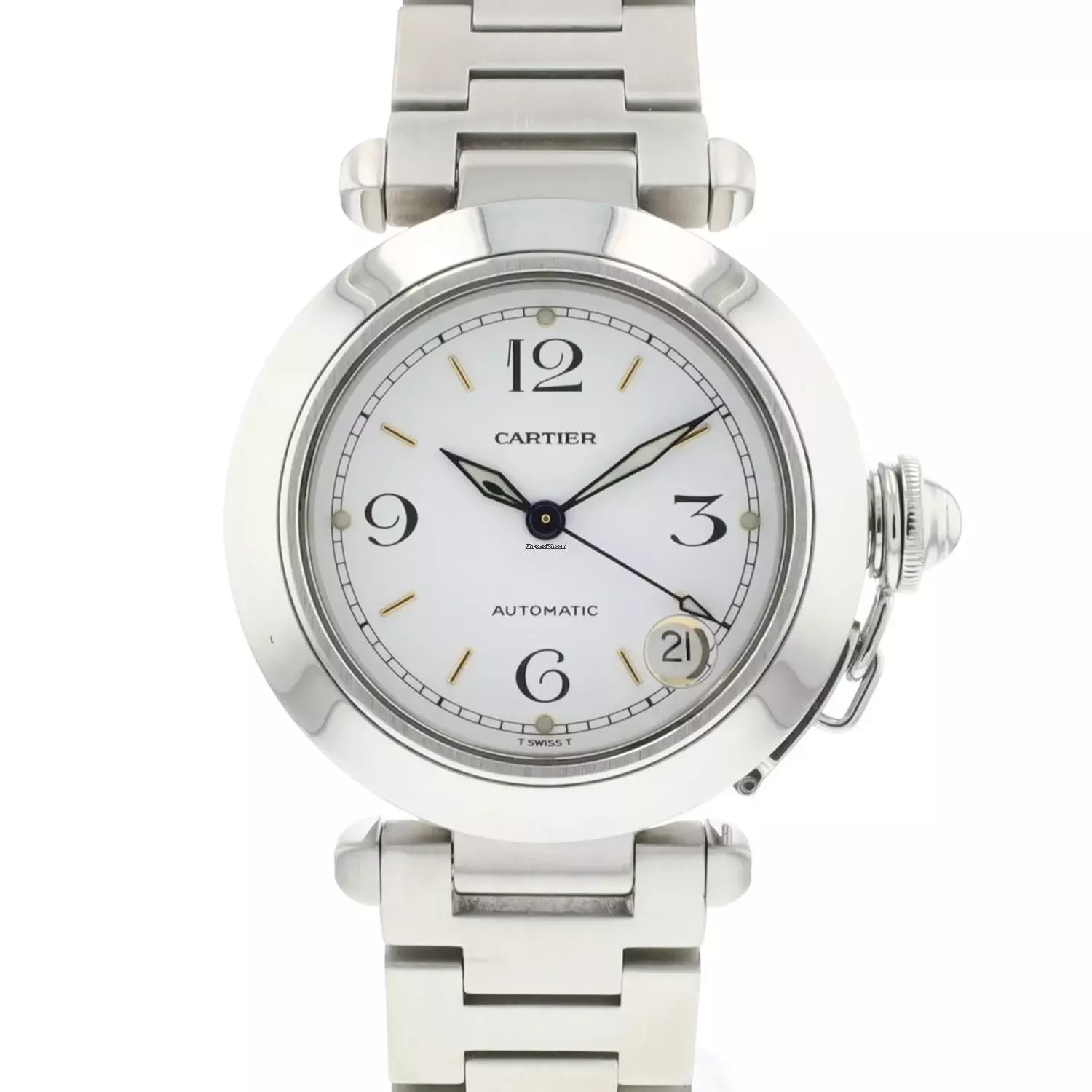  Cartier Pasha C Automatic White Dial 