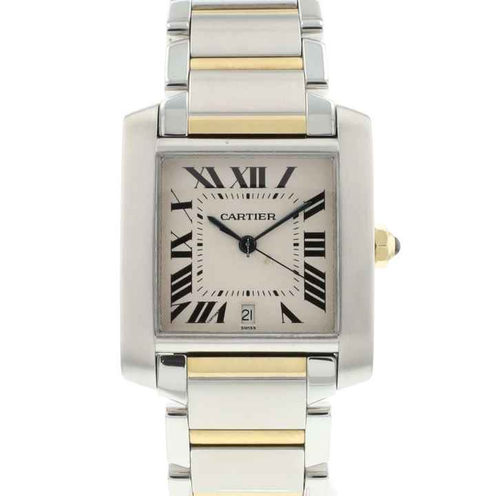  Cartier Tank Française GM Automatic Steel/Gold 