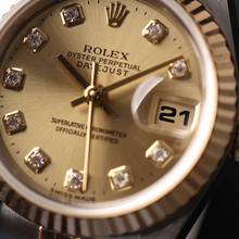 Thumbnail von Rolex Lady-Datejust 26 Steel Gold Jubilee Fluted Champagne Diamond Dial