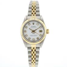 Thumbnail von Rolex Lady-Datejust 26 Steel Gold Jubilee Fluted White Diamond Dial