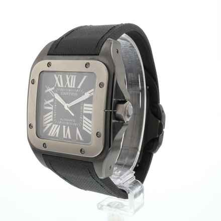  Cartier Santos 100 100XL PVD Black Dial 