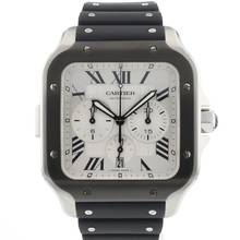 Thumbnail von Cartier Santos XL Chronograph Silver Dial