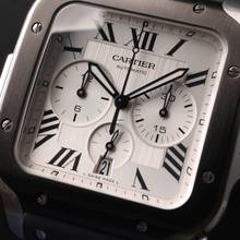Thumbnail von Cartier Santos XL Chronograph Silver Dial
