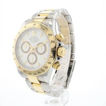  Rolex Daytona Steel Gold White Dial 