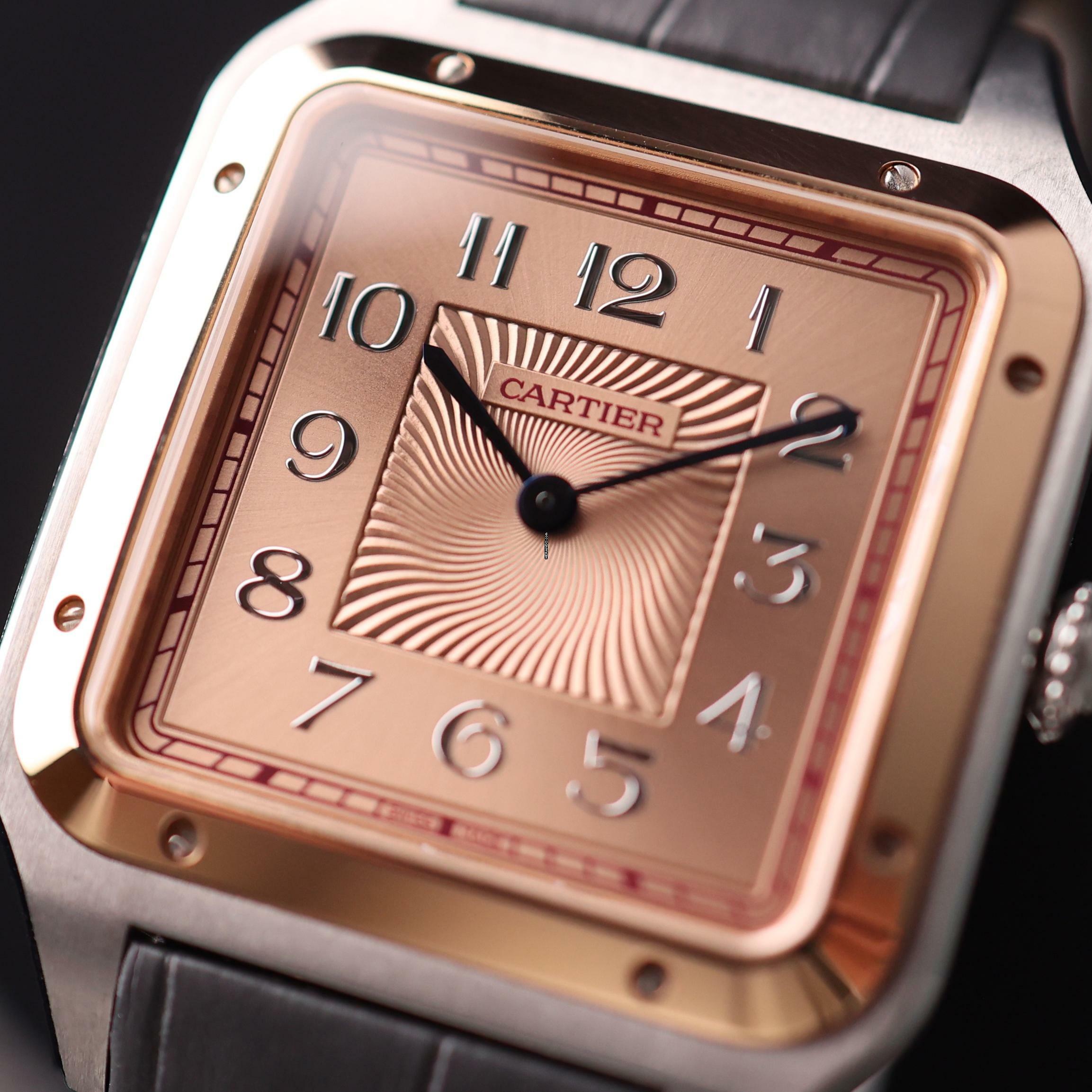 Cartier Santos Dumont XL Rose/Gold Salmon Dial Limited Edition