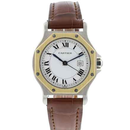  Cartier Santos Octagon MM Steel Gold Automatic 