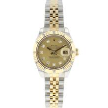 Thumbnail von Rolex Lady-Datejust 26 Steel Gold Jubilee Fluted Diamonds