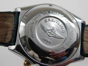 Thumbnail von Breitling Chronomat Stahl Gold mit grünem Blatt und Haiband Faltschl. Der Klassiker im Top Zustand