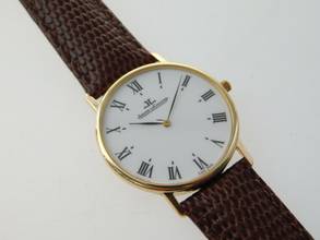 Thumbnail von Jaeger-LeCoultre Ultra Thin 18 Karat Gelbgold Herrenuhr im TOP Zustand 33 mm ohne Krone