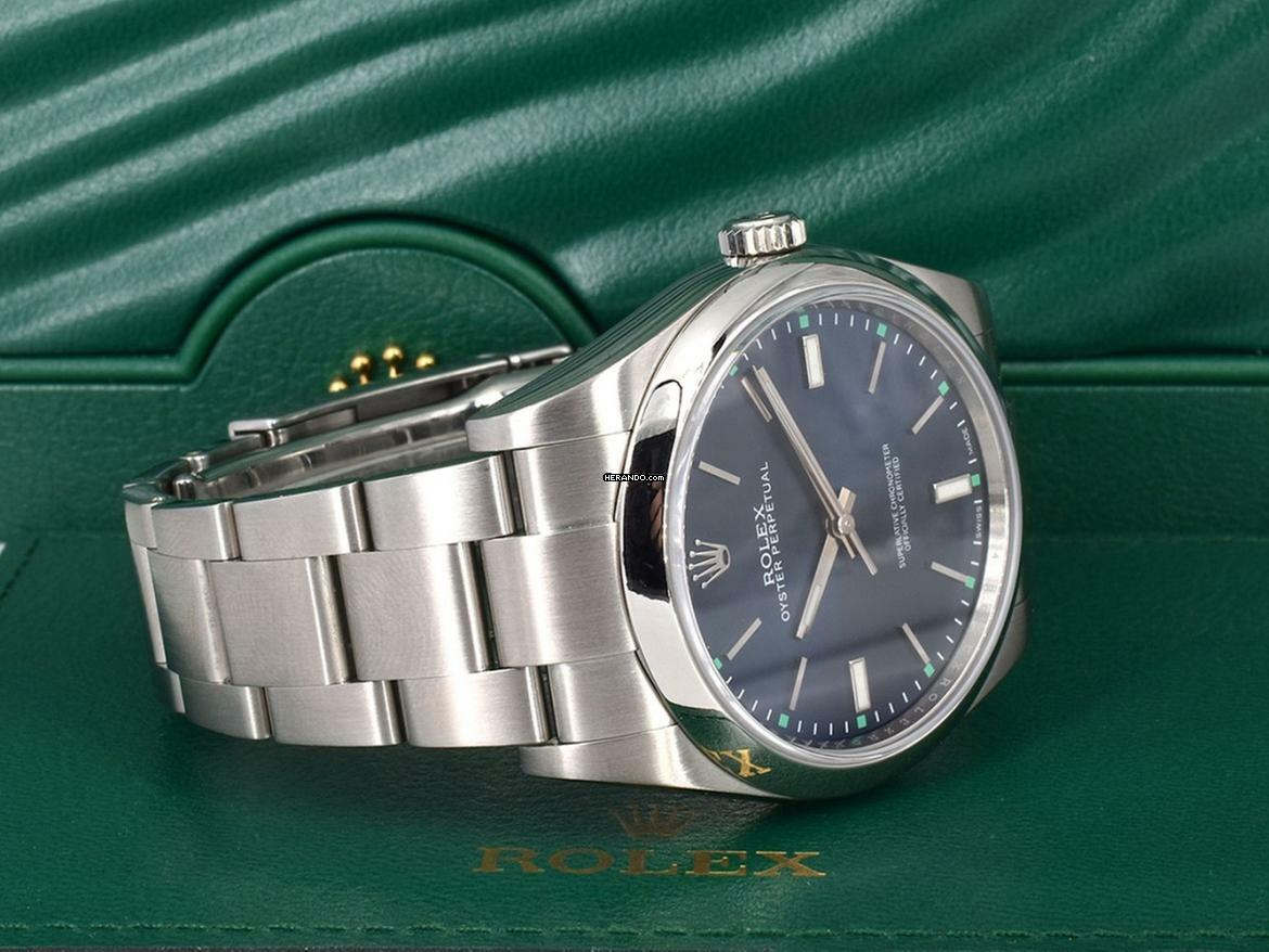 Thumbnail von Rolex Oyster Perpetual 39 Blue Like New Ful Set
