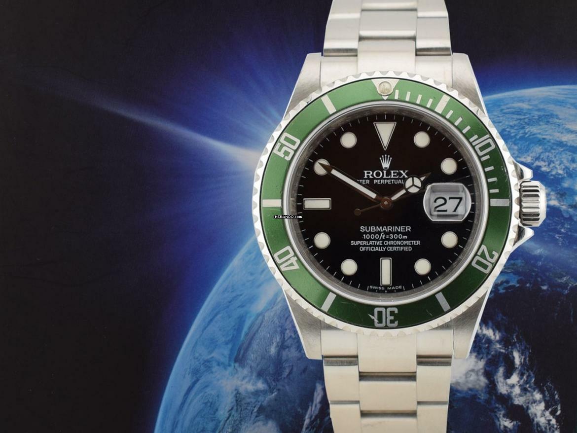 Rolex Submariner Date 16610lv Kermit Rrr - Card 2008 Ita