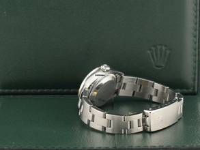 Thumbnail von Rolex Oyster Perpetual Lady Date Datejust Lady 26mm Black Dial With After Diamonds Bezel - Full Set