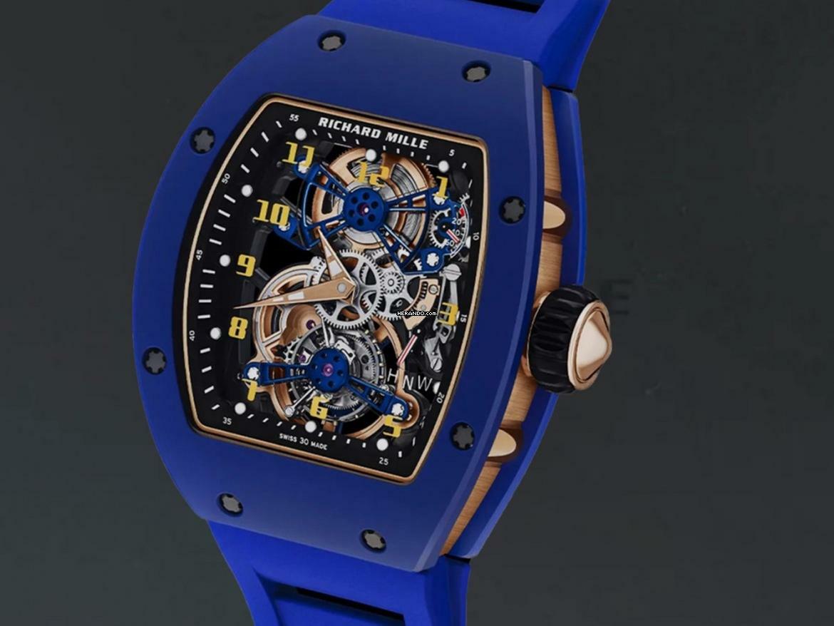 Thumbnail von Richard Mille Rm 17-02 Blue Ceramic Rose Gold Tourbillon Limited Edition Of 30