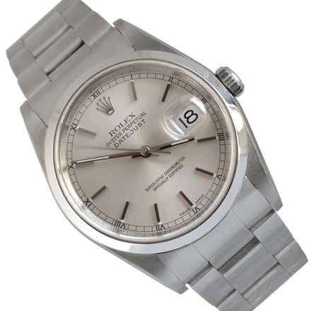  Rolex Datejust 36 16200 Soleil silver dial TOP Condition Full Set 
