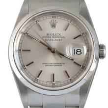 Thumbnail von Rolex Datejust 36 16200 Soleil silver dial TOP Condition Full Set