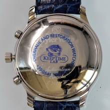 Thumbnail von Wyler Vetta Etanche 3070 chronograph blue dial