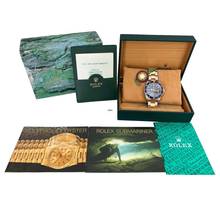 Thumbnail von Rolex Submariner Date 16613 blue tritium dial 1991 Full Set