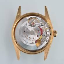 Thumbnail von Rolex Oyster Perpetual Date 15238 black dial gold 18KT Full Set TOP Condition