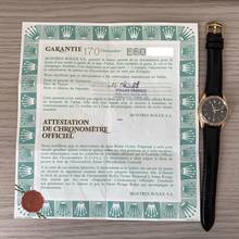 Thumbnail von Rolex Oyster Perpetual Date 15238 black dial gold 18KT Full Set TOP Condition