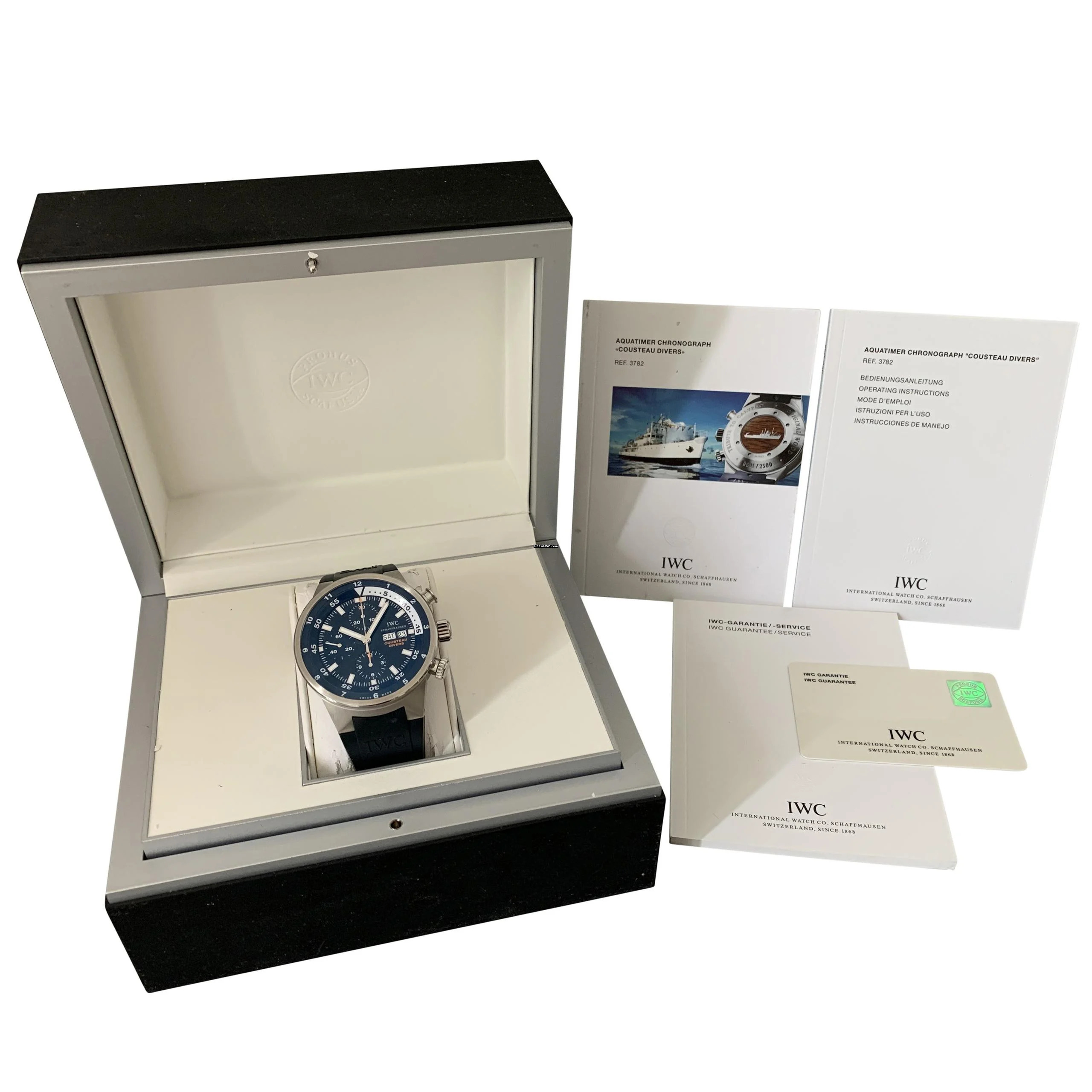  IWC Aquatimer Chronograph IW378201 chronograph Cousteau diver Tribute to Calypso 2007 full set 