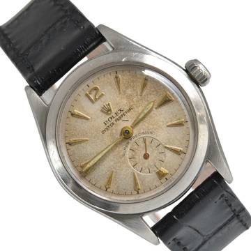  Rolex Ovetto Oyster Perpetual 6006 Super Precision Radium ivory dial 1953 