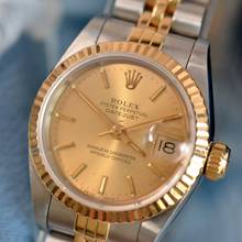 Thumbnail von Rolex Lady-Datejust 69173 Ladies 26MM champagne dial Full Set