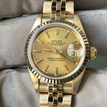 Thumbnail von Rolex Lady-Datejust 69178 Ladies 26MM champagne dial gold 18KT Full Set TOP Condition