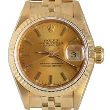 Thumbnail von Rolex Lady-Datejust 69178 Ladies 26MM champagne dial gold 18KT Full Set TOP Condition