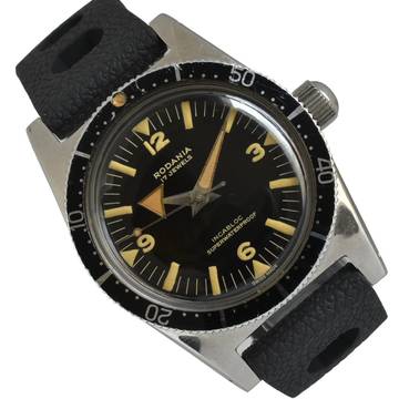  Rodania Diver Superwaterpoof 1212H 666ft Incabloc 1960 