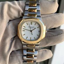 Thumbnail von Patek Philippe Nautilus 3900 steel/gold white dial Quartz Full Set TOP Condition