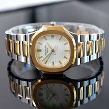 Thumbnail von Patek Philippe Nautilus 3900 steel/gold white dial Quartz Full Set TOP Condition