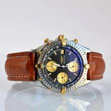 Thumbnail von Breitling Chronomat 81950 chronograph black dial steel 1989 Full Set