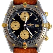 Thumbnail von Breitling Chronomat 81950 chronograph black dial steel 1989 Full Set