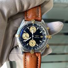Thumbnail von Breitling Chronomat 81950 chronograph black dial steel 1989 Full Set