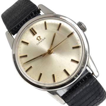  Omega Seamaster No date 14390 silver dial manual winding 1960 