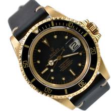 Thumbnail von Rolex Submariner Date 1680/8 black nipple dial yellow gold 18KT TOP Condition 1977 TOP Condition