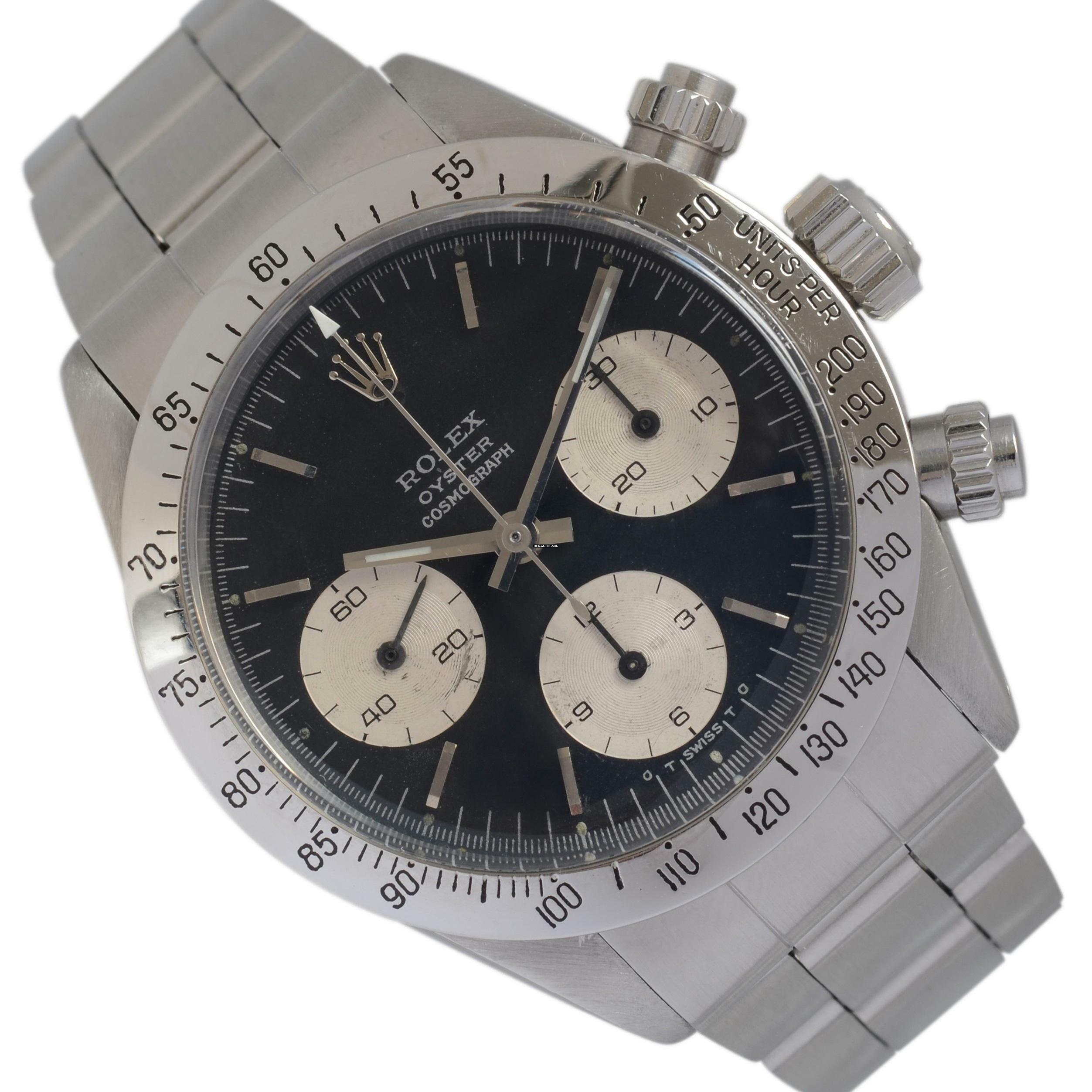 Rolex Daytona Cosmograph 6265 Daytona big eyes black sigma dial 1975’s Full Set