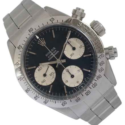  Rolex Daytona Cosmograph 6265 Daytona big eyes black sigma dial 1975’s Full Set 