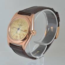 Thumbnail von Rolex Oyster Perpetual Ovetto 3696 BubbleBack Chronometer ivory dial rose gold 18KT 1937