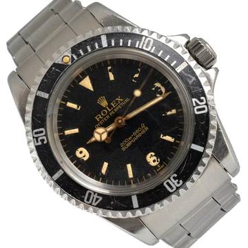  Rolex Submariner (No Date) 5513 Explorer gilt tritium dial 1964 