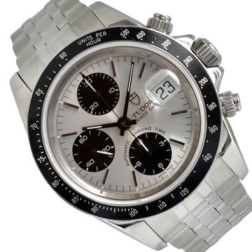  Tudor Daytona 79260P Oysterdate chronograph silver dial 2004 Full Set 