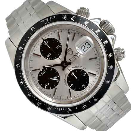  Tudor Daytona 79260P Oysterdate chronograph silver dial 2004 Full Set 