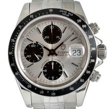 Thumbnail von Tudor Daytona 79260P Oysterdate chronograph silver dial 2004 Full Set