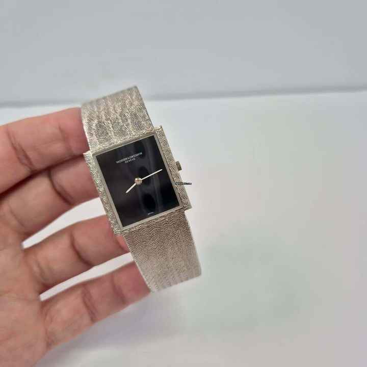  Vacheron Constantin Classic Vintage Full White Gold Onyx Dial 25x27mm Corda 