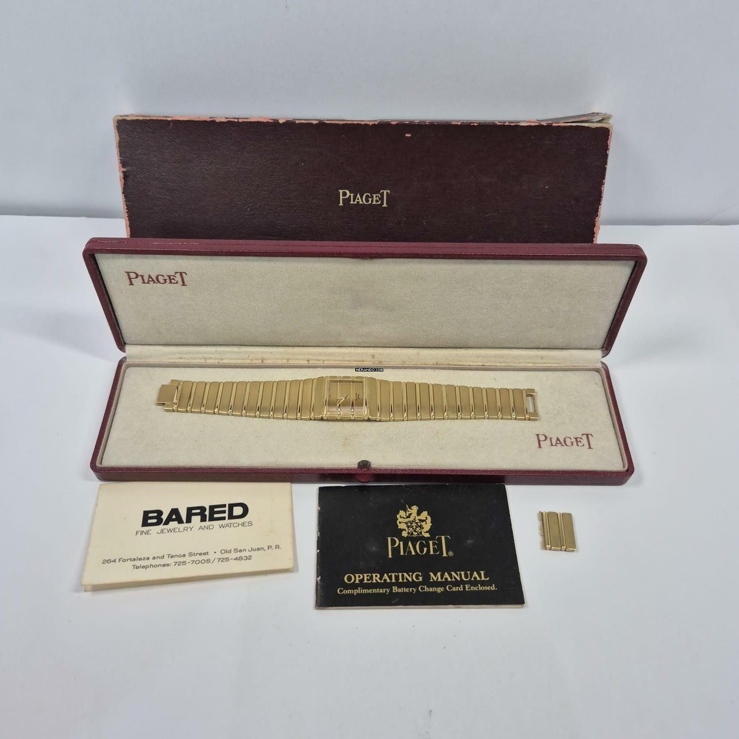 Thumbnail von Piaget Polo Old Money Full Gold 25mm Quartz Completo